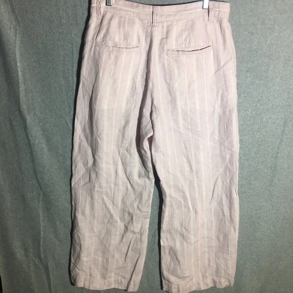 Womens NWT Polo by Ralph Lauren Pants Linen Wide Leg Lagenlook Spring Summer - Picture 6 of 7